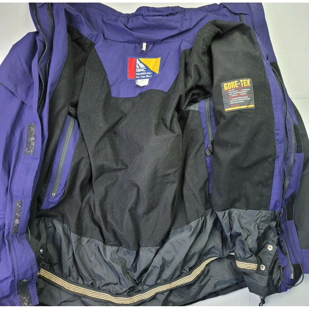 Vintage Serac Mens Gore-Tex Ski Outdoor Rain Jacket Parka Size XL - Picture 7 of 8
